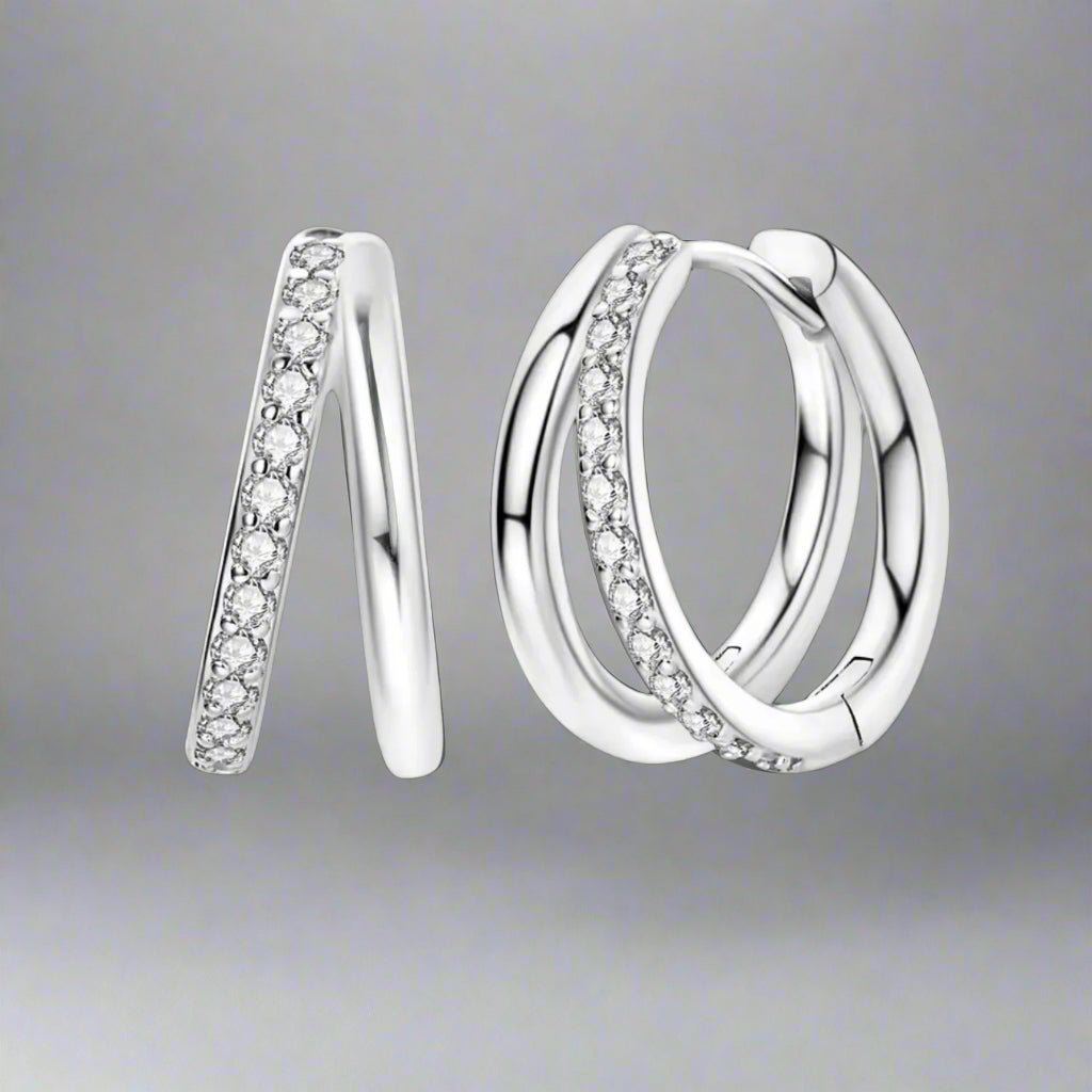 Double Hoop Earrings - bellissi