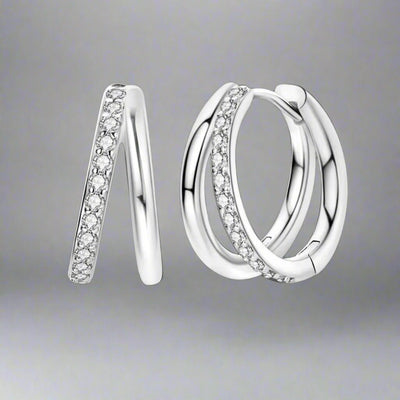 Double Hoop Earrings - bellissi