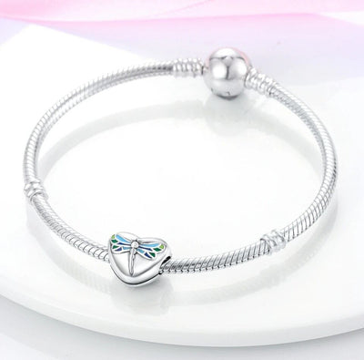 Dragonfly Heart Clip On Charm - bellissi