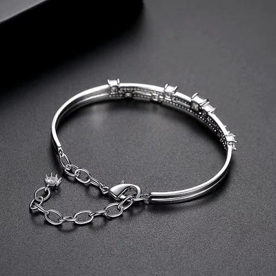 Dual - Line Crystal Bracelet - bellissi