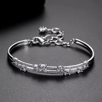 Dual - Line Crystal Bracelet - bellissi
