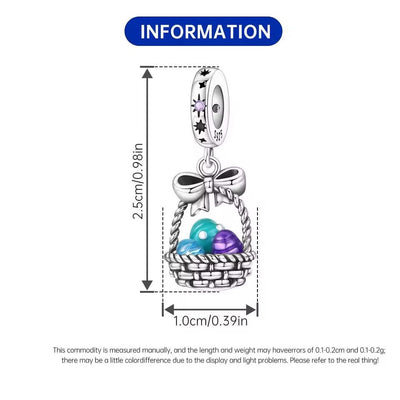 Easter Basket Dangle Charm - bellissi