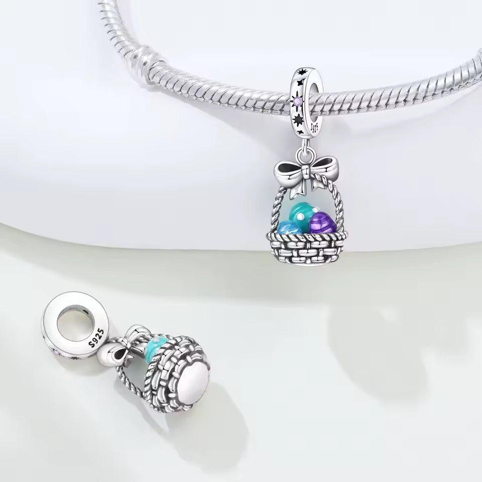 Easter Basket Dangle Charm - bellissi