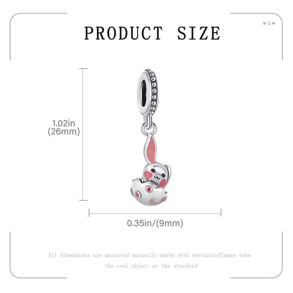 Easter Bunny Dangle Charm - bellissi