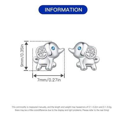 Elephant Stud Earrings - bellissi