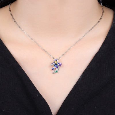 Enchanted IrisGlow charm — luminous iridescent pendant with magical floral sparkle
