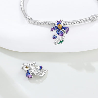 Enchanted IrisGlow charm — luminous iridescent pendant with magical floral sparkle
