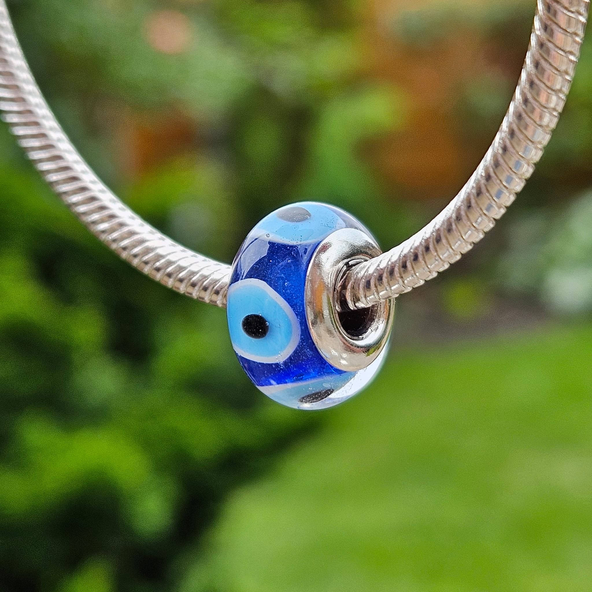 Evil Eye Murano Glass Charm - bellissi
