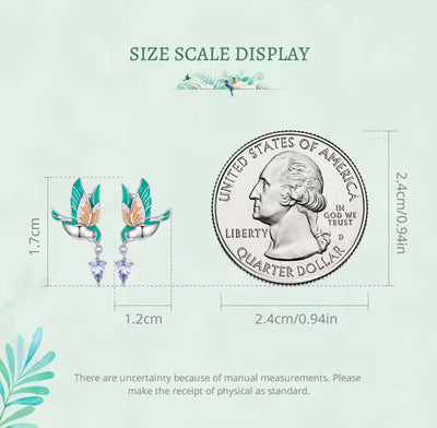 Exqusite Kingfisher Stud Earrings - bellissi