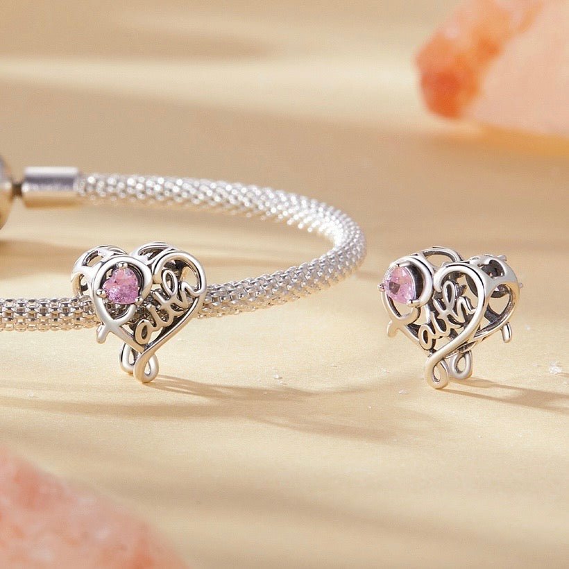 Faith Heart Charm - bellissi