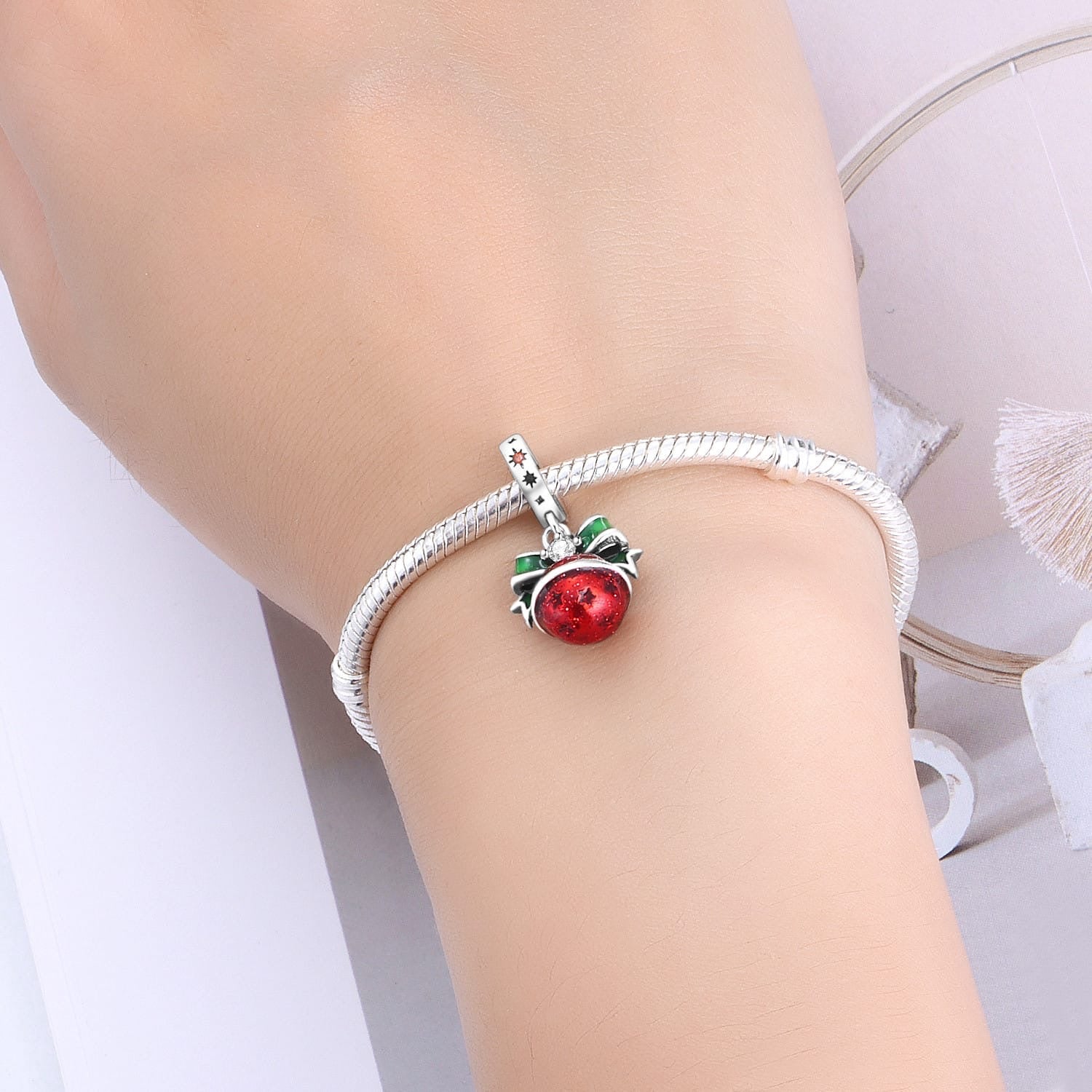 Festive Holiday Bauble Charm