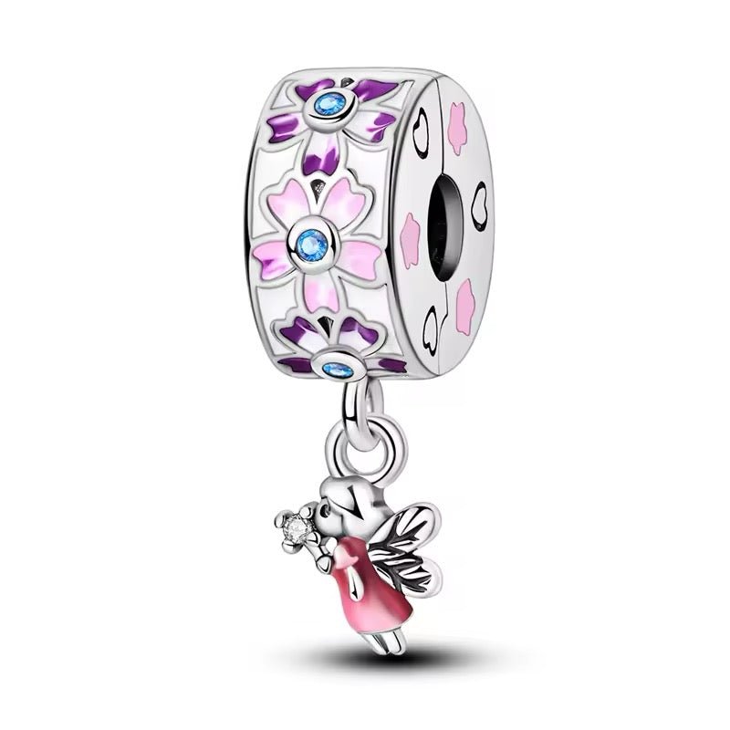 Flowers and Fairy Clip on Charm - bellissi