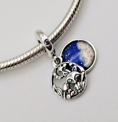 Fox & Bunny Blue Sky Dangle Charm - bellissi