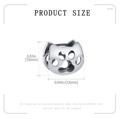 Friends Forever Dog Cat Paw Print Charm - bellissi