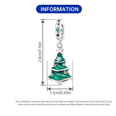 Glittering Holiday Tree Charm - bellissi