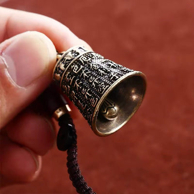 Good Luck Brass Bell Tibetan Keychain - bellissi