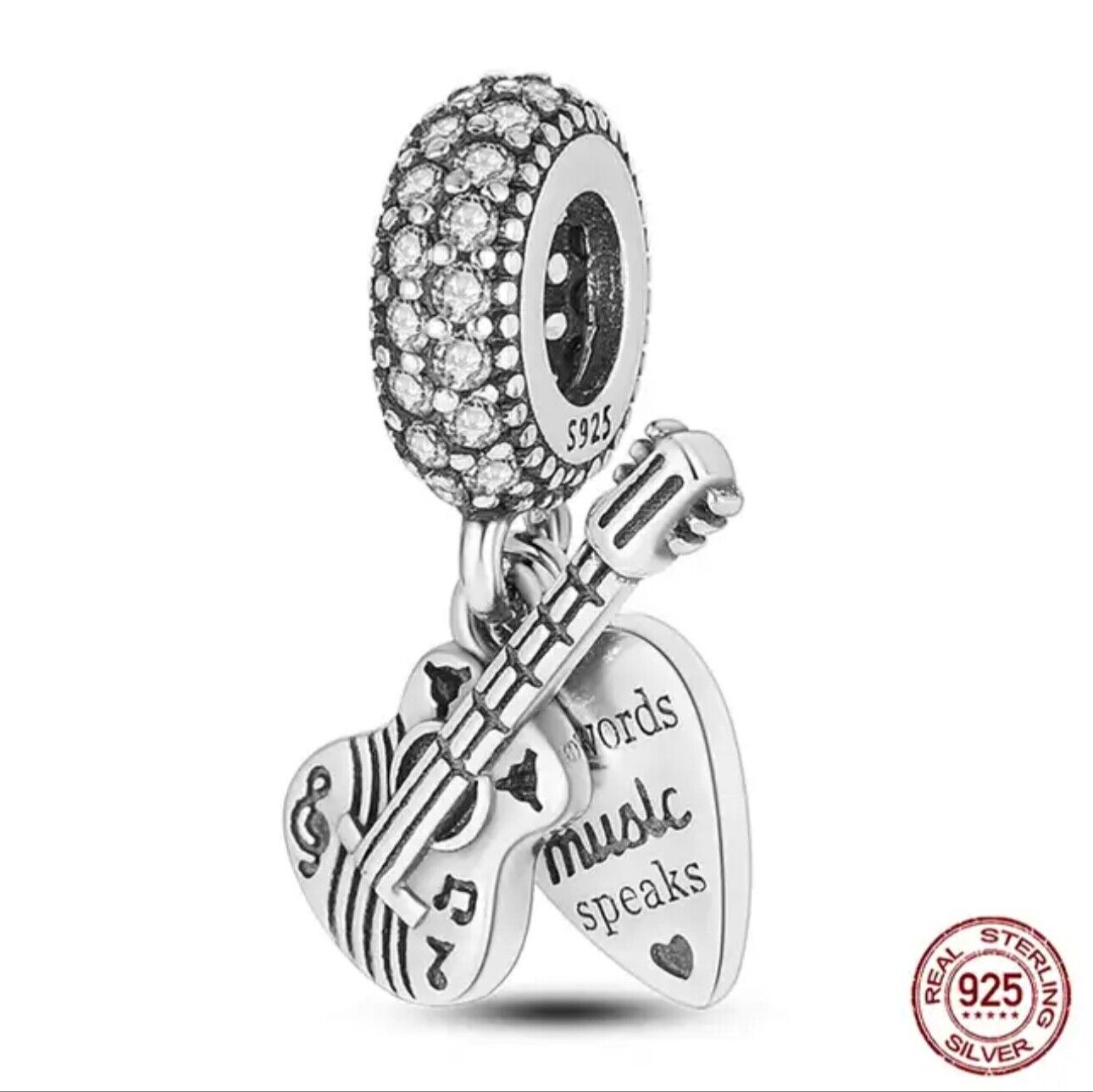 Guitar Violin & Music Lover Charm - bellissi