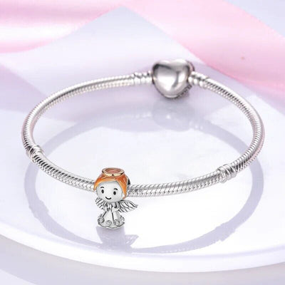 Happy Angel with Wings Charm - bellissi