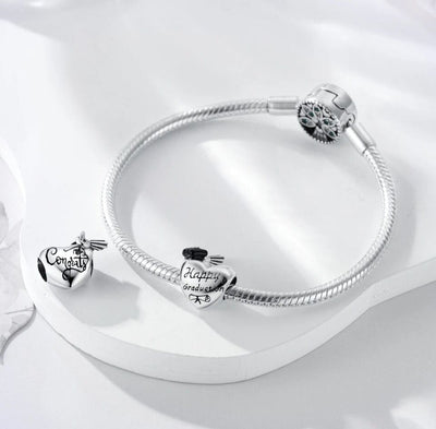 Happy Graduation Heart With Cap Charm - bellissi