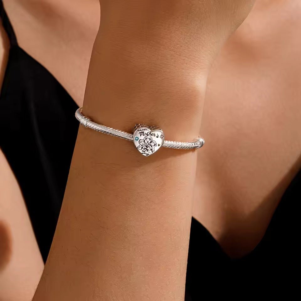 Happy Mother’s Day Heart Charm - bellissi