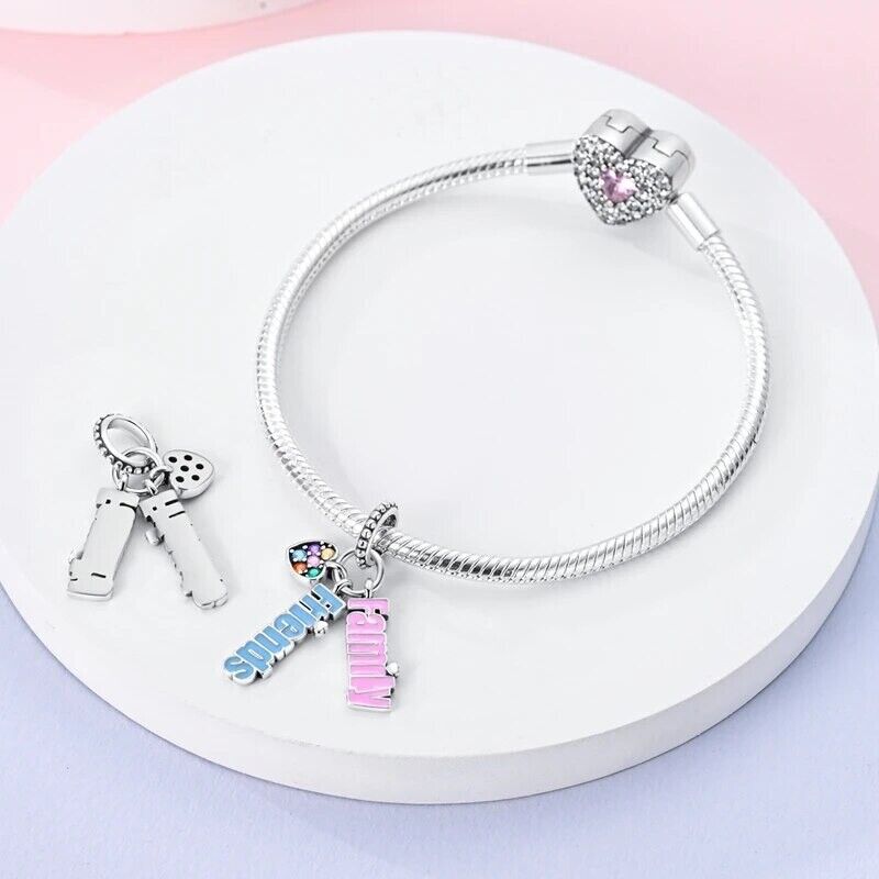Heart Family & Friends Zirconia Charm - bellissi