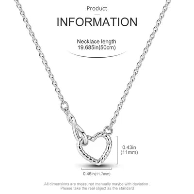 Heart & Infinity Necklace - bellissi