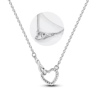 Heart & Infinity Necklace - bellissi