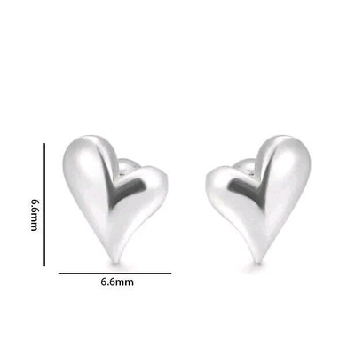 Heart Stud Earrings - bellissi