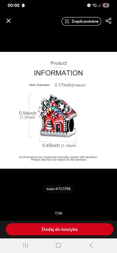 Holiday Gingerbread Charm - bellissi