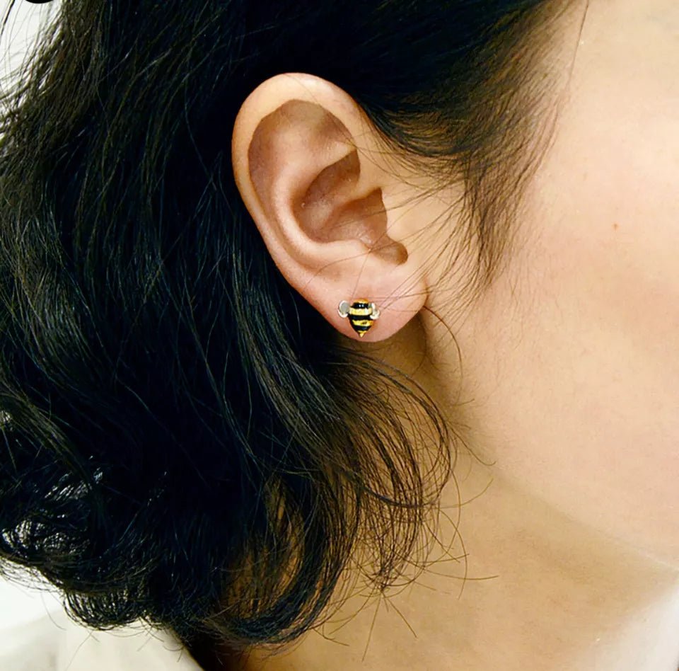 Honey Bee Stud Earrings - bellissi