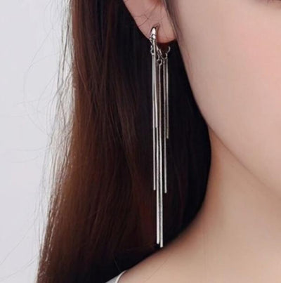 Hoop Long Multi Chain Drop Earrings Dangle - bellissi