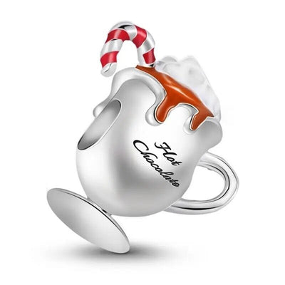 Hot Chocolate & Candy Cane Charm - bellissi