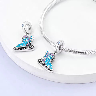 Ice Skate Dangle Charm - bellissi