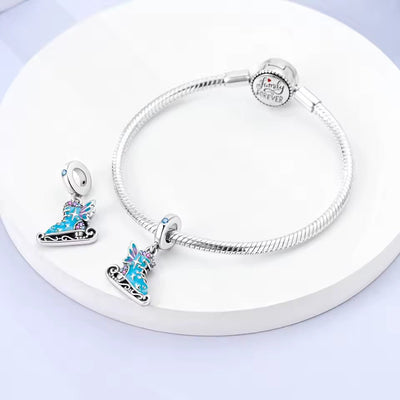 Ice Skate Dangle Charm - bellissi