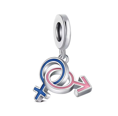 Interlinked Gender Symbols Charm - bellissi