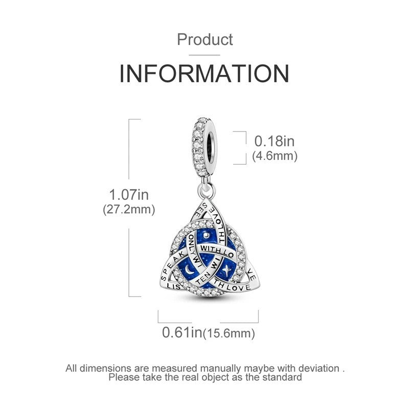 Irish Celtic Knot Dangle Charm - bellissi