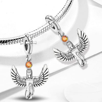 Isis Winged Goddess Charm - bellissi