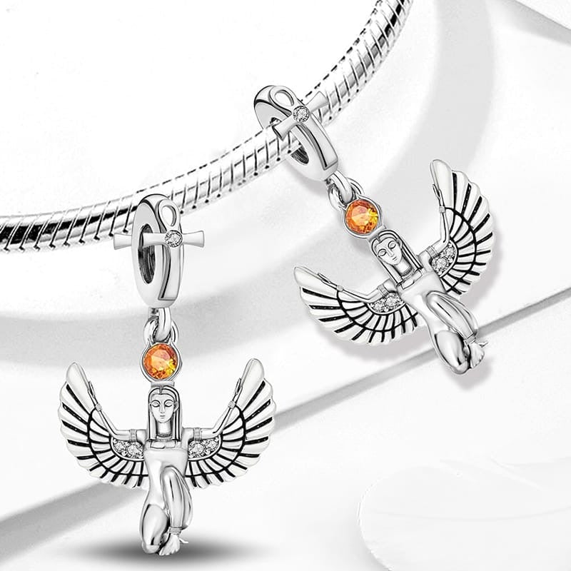 Isis Winged Goddess Charm - bellissi