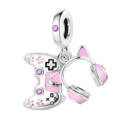 Kitty Headphones Controller Pink Charm - bellissi