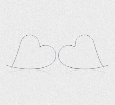 Large Heart Earrings - bellissi