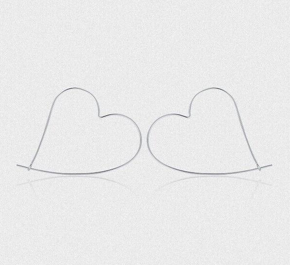 Large Heart Earrings - bellissi