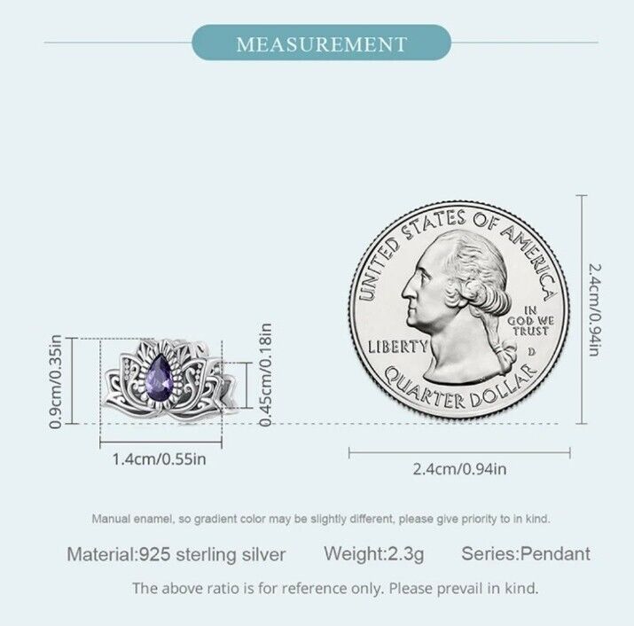 Lotus Flower With Zircon Charm - bellissi