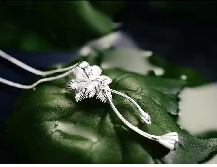 Lotus Whispers Flower Pendant - bellissi