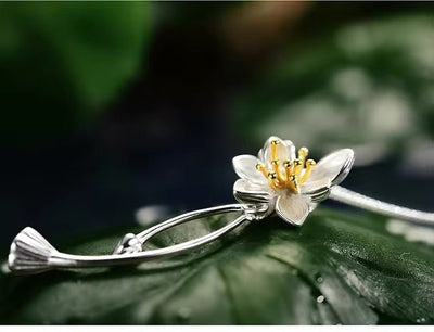 Lotus Whispers Flower Pendant - bellissi