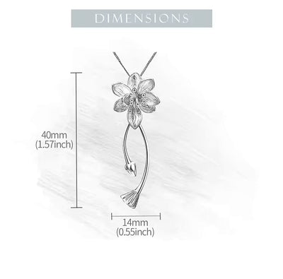 Lotus Whispers Flower Pendant - bellissi