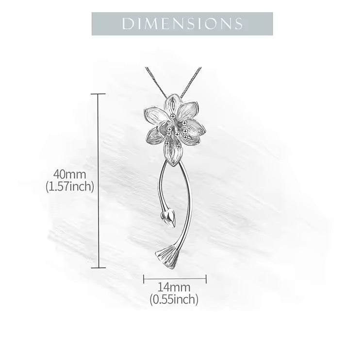 Lotus Whispers Flower Pendant - bellissi