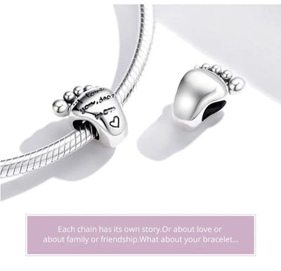 Love Mum Baby Foot Charm - bellissi