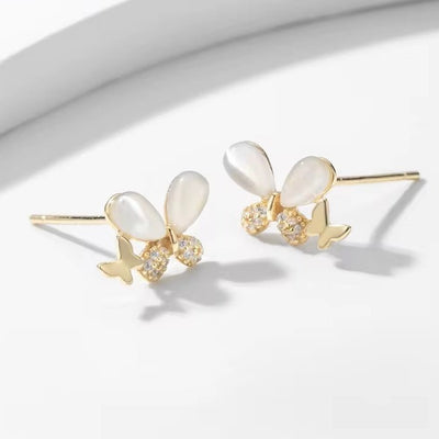 Lovely Butterfly Stud Earrings - bellissi