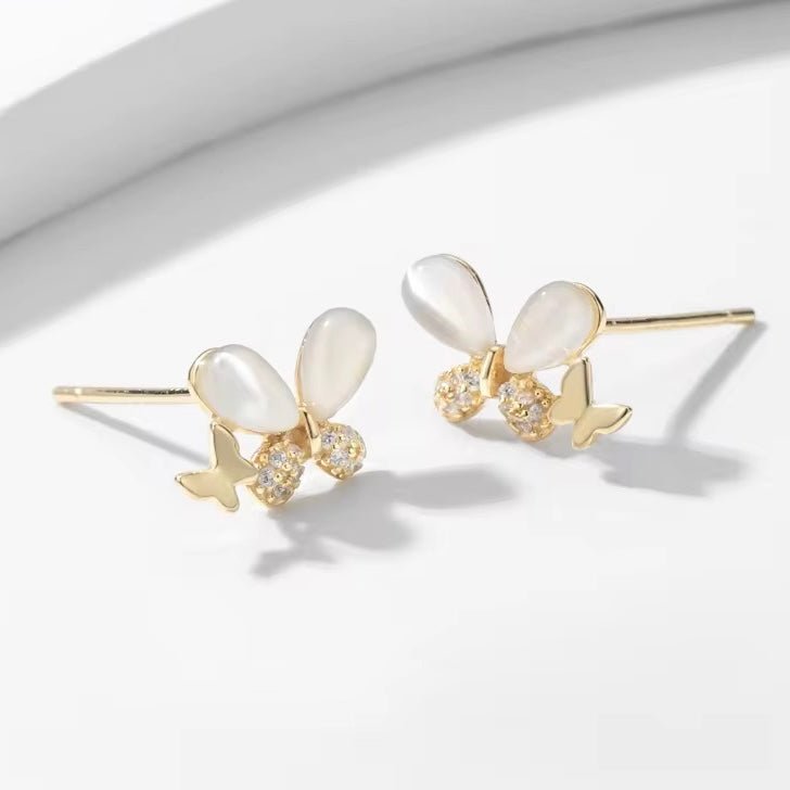 Lovely Butterfly Stud Earrings - bellissi