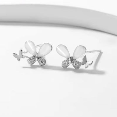Lovely Butterfly Stud Earrings - bellissi